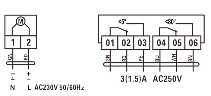 Схема подключения BLF230-05